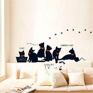 Black Cat Family - Artrostic