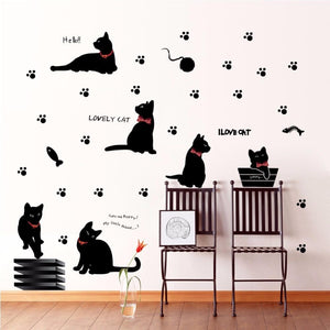 Black Cat Family - Artrostic