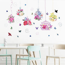 Load image into Gallery viewer, Butterfly Flower Bird Cage - Artrostic