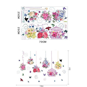 Butterfly Flower Bird Cage - Artrostic