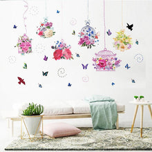 Load image into Gallery viewer, Butterfly Flower Bird Cage - Artrostic