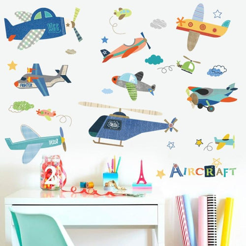 Cartoon Airplanes - Artrostic