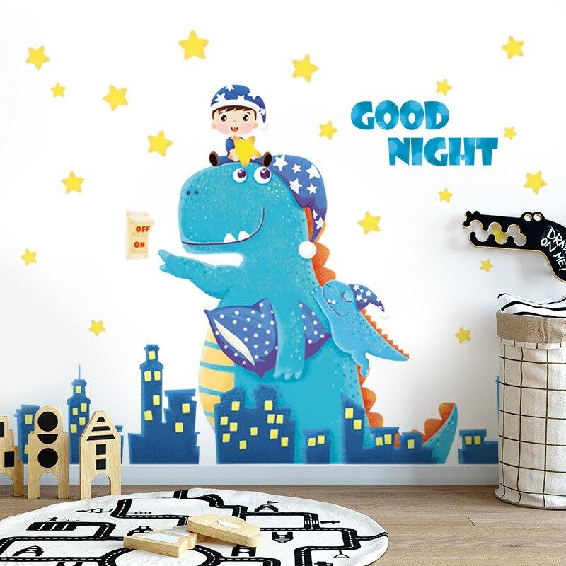 Cartoon Good Night Dinosaur - Artrostic