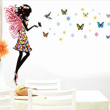 Load image into Gallery viewer, Fairy Girl with Bird and Butterflies - Artrostic