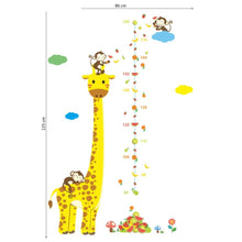 Load image into Gallery viewer, Giraffe and Monkeys Growth Chart - Artrostic