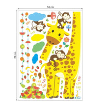 Load image into Gallery viewer, Giraffe and Monkeys Growth Chart - Artrostic