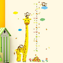 Load image into Gallery viewer, Giraffe and Monkeys Growth Chart - Artrostic