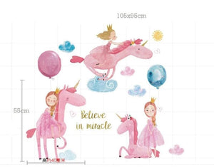 Pink Princess Unicorn - Artrostic