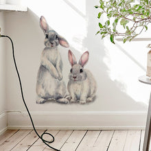 Load image into Gallery viewer, Two Cute Rabbits