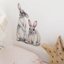Load image into Gallery viewer, Two Cute Rabbits